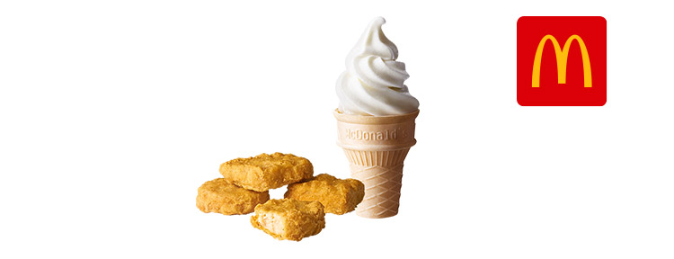 麥當勞蛋捲冰淇淋+麥克鷄塊(4塊)好禮即享券